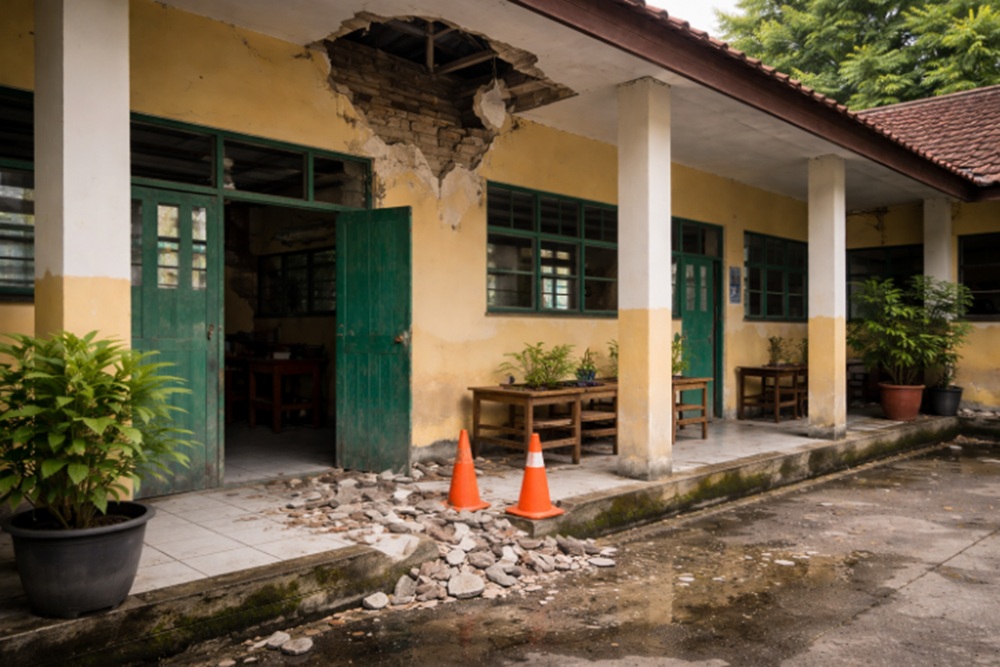 Ratusan Ruang Kelas SMP di Sleman Rusak, Perbaikan Diprioritaskan