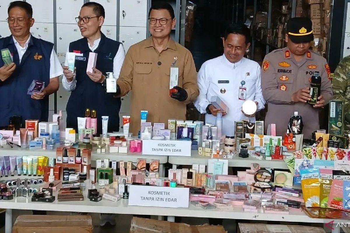 BPOM Sita 2 Juta Kosmetik Ilegal, Nilainya Rp27,6 Miliar