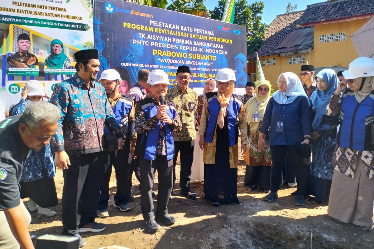Wamendikdasmen Groundbreaking TK Aisyiyah Pembina Unit 2 Banguntapan